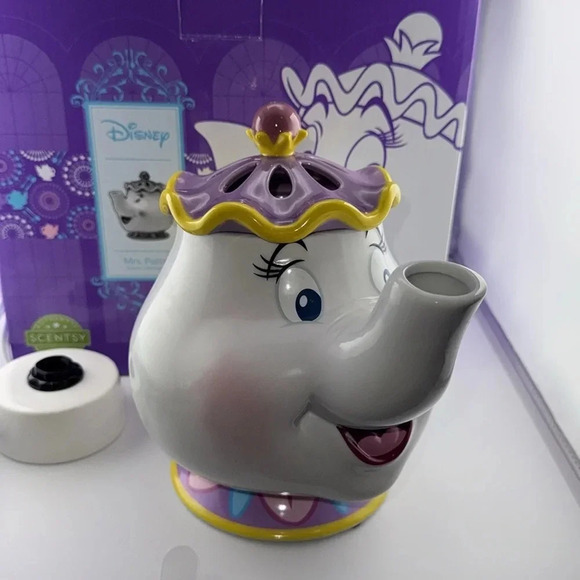 Scentsy Home DISNEY Beauty & The Beast Mrs. Potts Full Size Wax Warmer w/Box - Picture 3 of 15